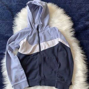 Nike Kids Two-Tone Blue Hoodie